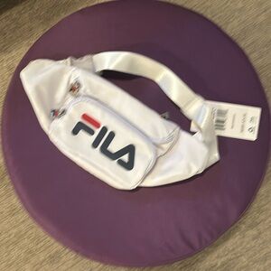 NWT unisex white FILA Heritage waist fanny pack belt bag